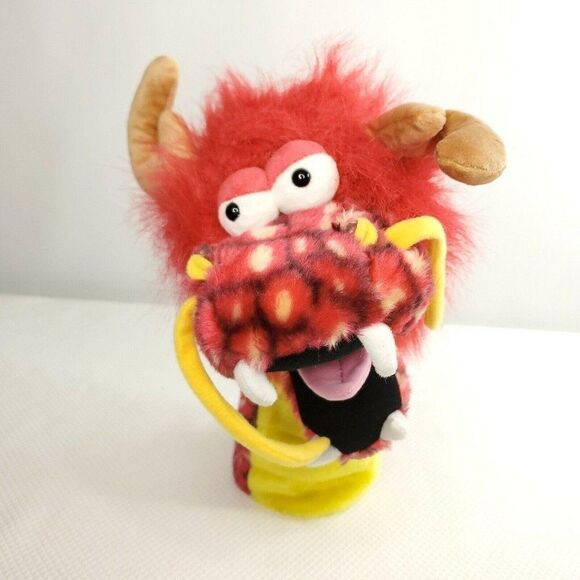 Daphne Dragon Hand Puppet Red Orange Yellow Handmade - Picture 5 of 5